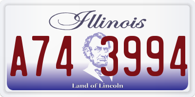 IL license plate A743994