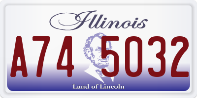 IL license plate A745032