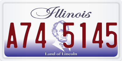 IL license plate A745145