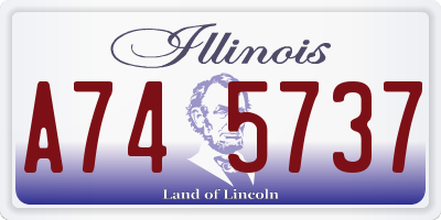 IL license plate A745737