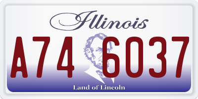 IL license plate A746037