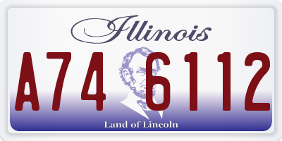 IL license plate A746112