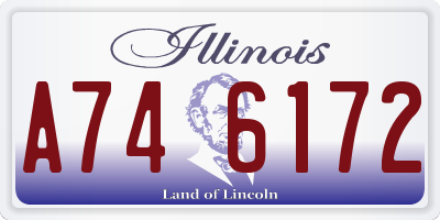 IL license plate A746172