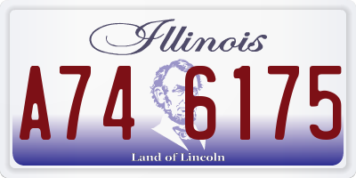 IL license plate A746175