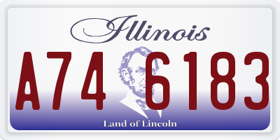 IL license plate A746183