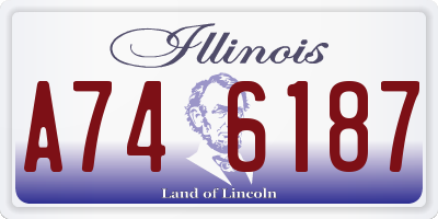 IL license plate A746187
