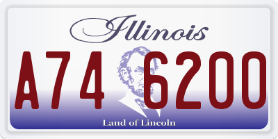 IL license plate A746200