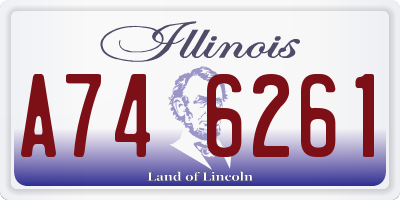 IL license plate A746261