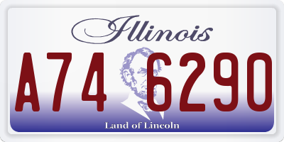 IL license plate A746290