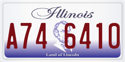 IL license plate A746410