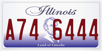 IL license plate A746444