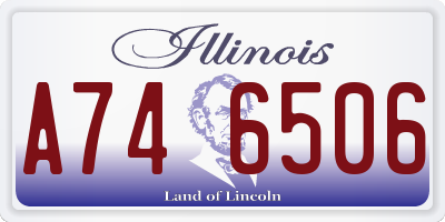 IL license plate A746506