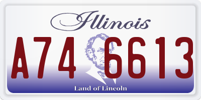 IL license plate A746613
