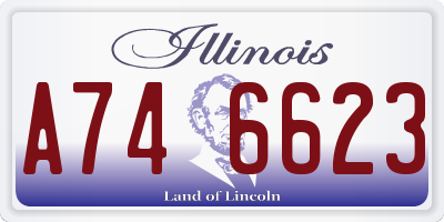 IL license plate A746623