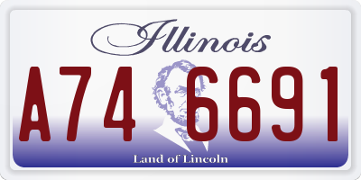 IL license plate A746691