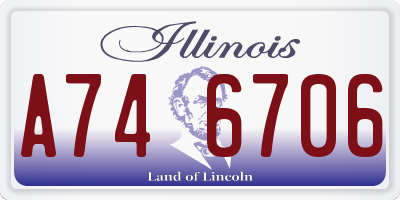 IL license plate A746706