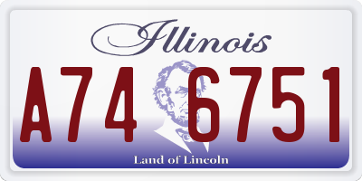 IL license plate A746751