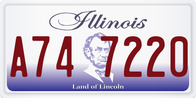 IL license plate A747220
