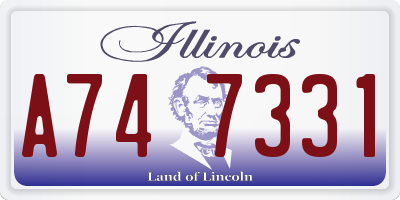 IL license plate A747331