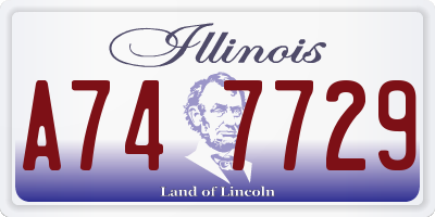 IL license plate A747729