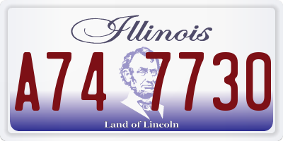 IL license plate A747730