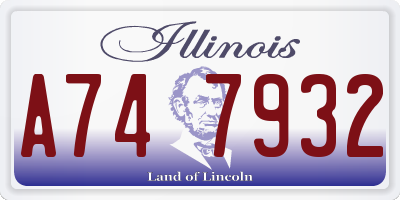 IL license plate A747932