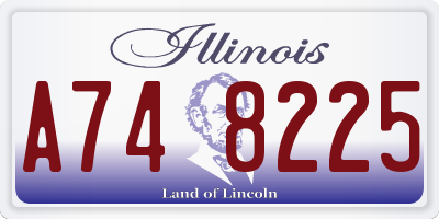IL license plate A748225