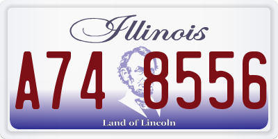 IL license plate A748556