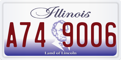IL license plate A749006