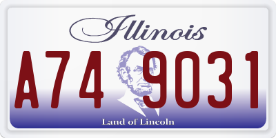 IL license plate A749031
