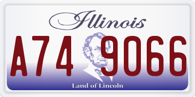 IL license plate A749066