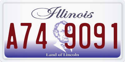 IL license plate A749091