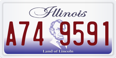 IL license plate A749591