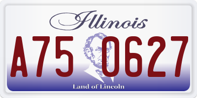 IL license plate A750627