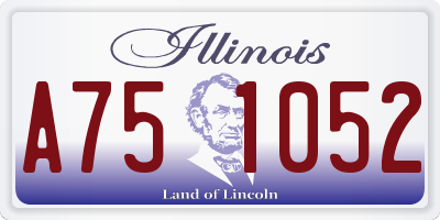 IL license plate A751052
