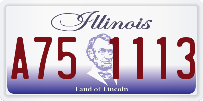 IL license plate A751113