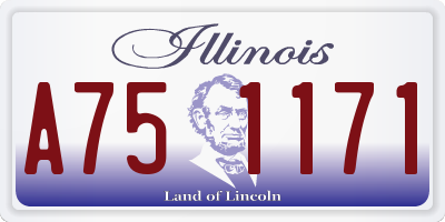 IL license plate A751171