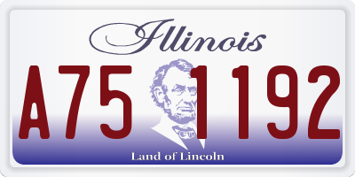 IL license plate A751192