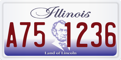 IL license plate A751236