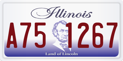 IL license plate A751267