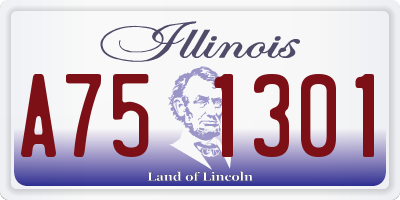 IL license plate A751301