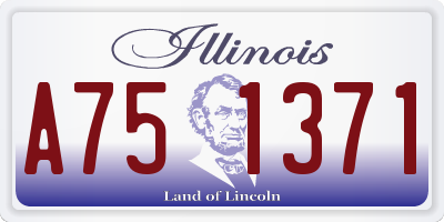 IL license plate A751371