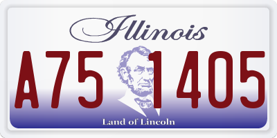 IL license plate A751405