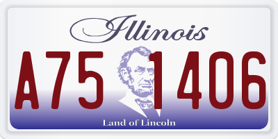 IL license plate A751406