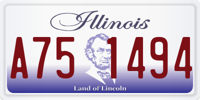IL license plate A751494