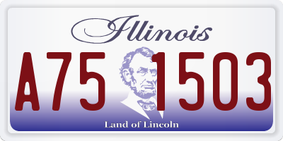 IL license plate A751503