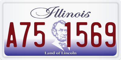 IL license plate A751569