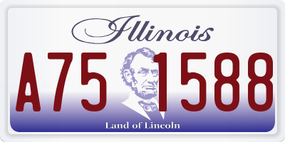 IL license plate A751588