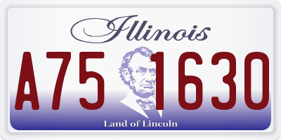 IL license plate A751630