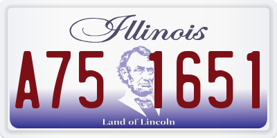 IL license plate A751651